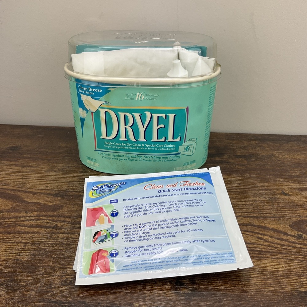 Dryel Fabric Care Starter Kit Open Box 1 Missing And 4 Dry Cleaners Secret 2003